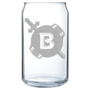 Belhaven University Polar Camel 16 oz. Can Glass