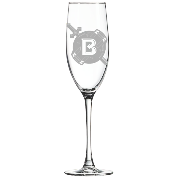 Belhaven University Polar Camel 8 oz. Champagne Flute