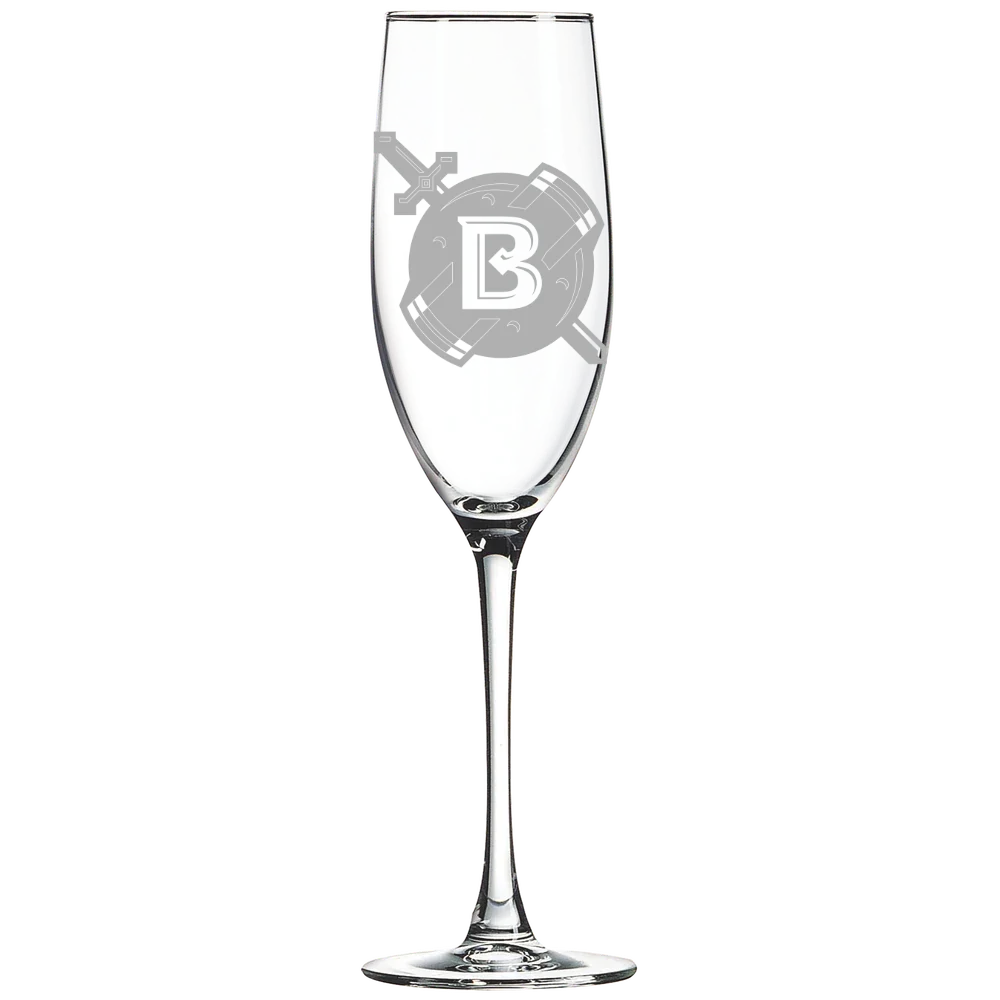 Belhaven University Polar Camel 8 oz. Champagne Flute