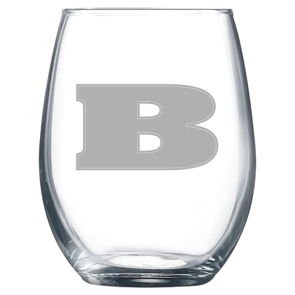 Beloit College Polar Camel 9 oz. Stemless Wine Glass