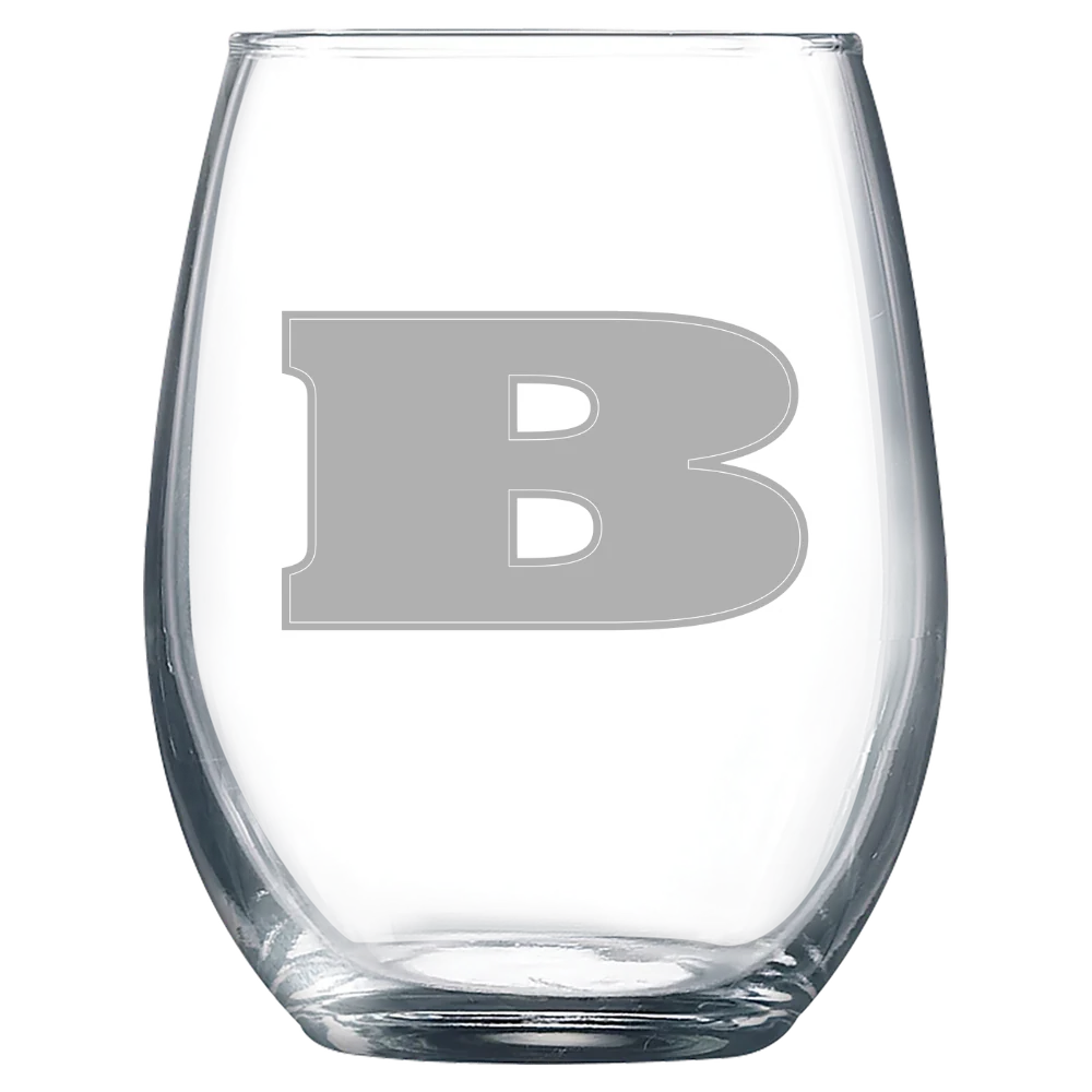 Beloit College Polar Camel 9 oz. Stemless Wine Glass