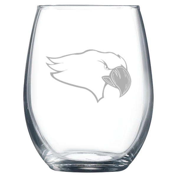 Benedictine University (Illinois) Polar Camel 9 oz. Stemless Wine Glass