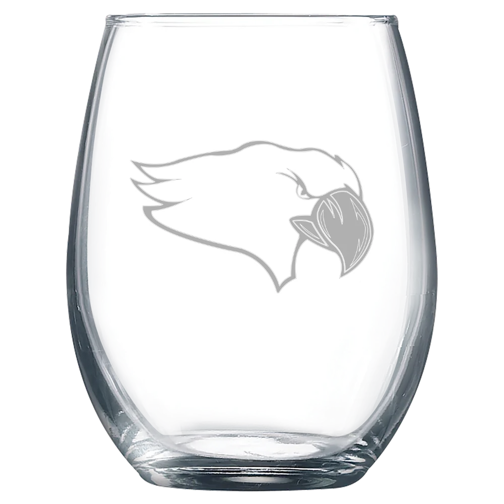 Benedictine University (Illinois) Polar Camel 9 oz. Stemless Wine Glass