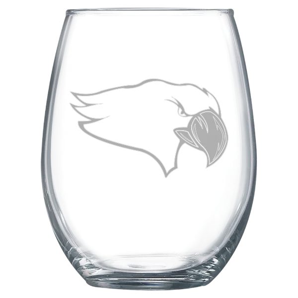 Benedictine University (Illinois) Polar Camel 15 oz. Stemless Wine Glass