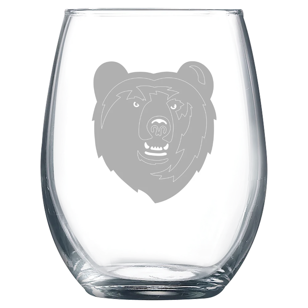 Berea College Polar Camel 9 oz. Stemless Wine Glass