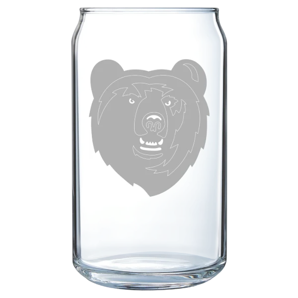 Berea College Polar Camel 16 oz. Can Glass