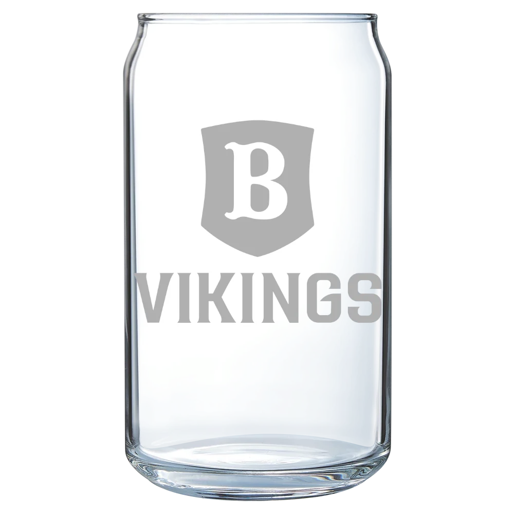 Berry College Polar Camel 16 oz. Can Glass