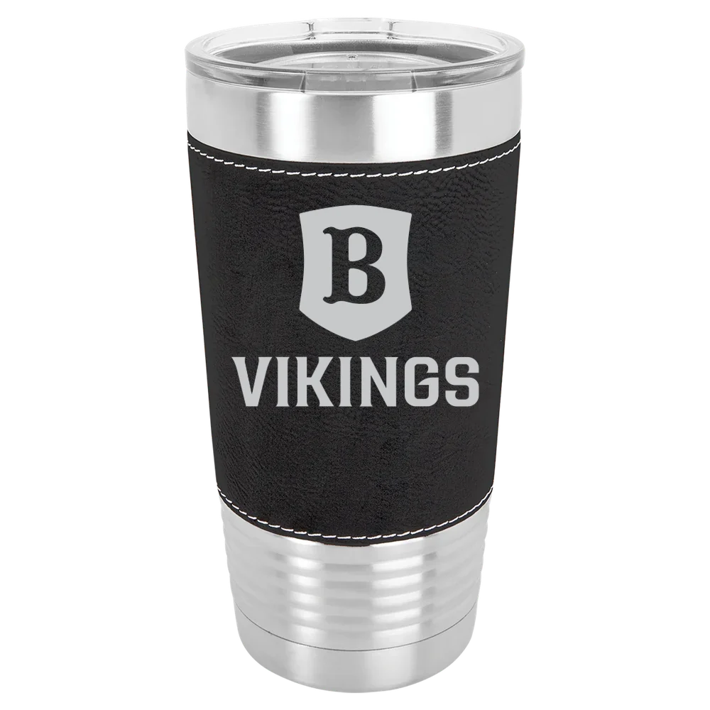 Berry College Polar Camel 20 oz. Leatherette Grip Tumbler with Standard Lid