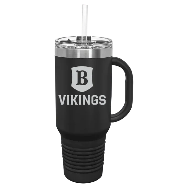 Berry College Polar Camel 40 oz. Travel Mug with Snap Lid & Straw
