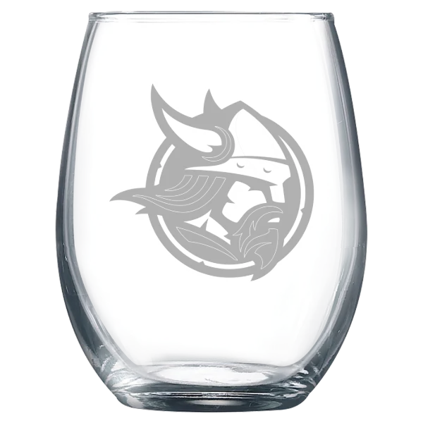 Bethany Lutheran College Polar Camel 9 oz. Stemless Wine Glass