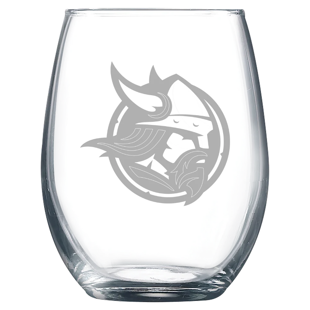 Bethany Lutheran College Polar Camel 9 oz. Stemless Wine Glass