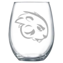 Blackburn College Polar Camel 15 oz. Stemless Wine Glass