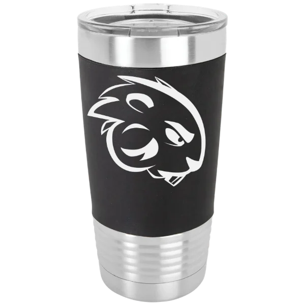 Blackburn College Polar Camel 20 oz. Silicone Grip Tumbler with Standard Lid