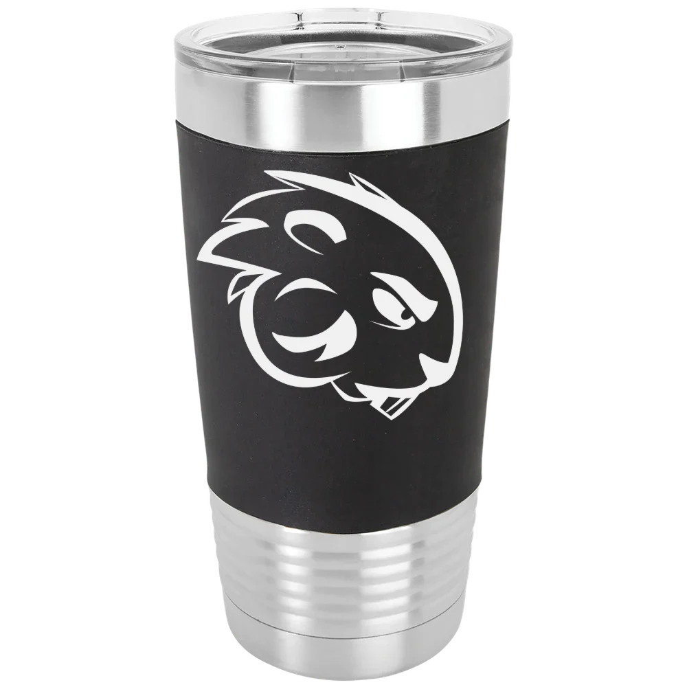 Blackburn College Polar Camel 20 oz. Silicone Grip Tumbler with Standard Lid