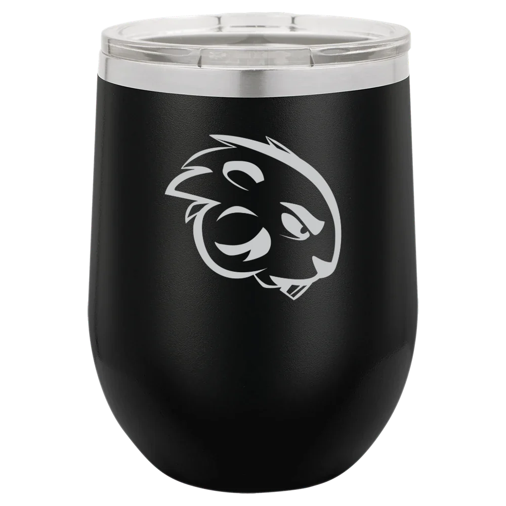 Blackburn College Polar Camel 12 oz. Stemless Wine Tumbler