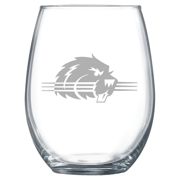 Bluffton University Polar Camel 15 oz. Stemless Wine Glass