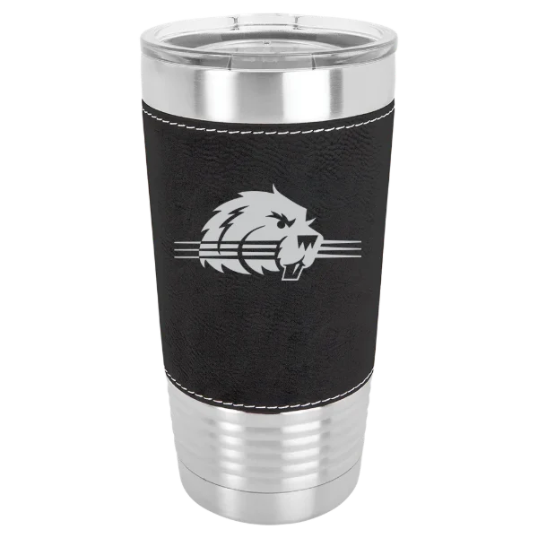 Bluffton University Polar Camel 20 oz. Leatherette Grip Tumbler with Standard Lid