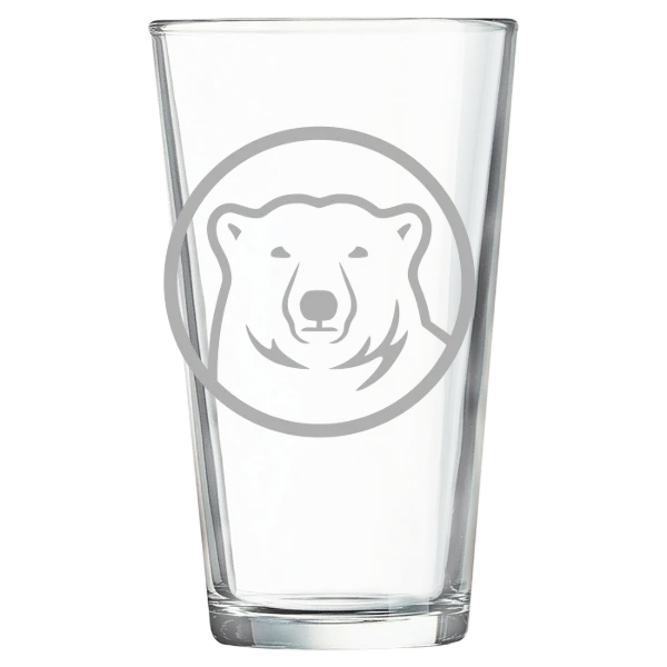 Bowdoin College Polar Camel 16 oz. Pint Mixing Glass