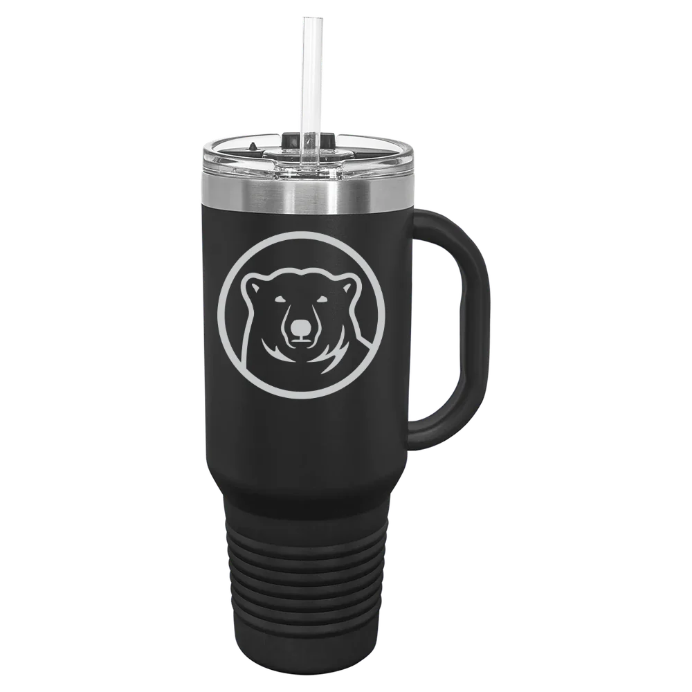Bowdoin College Polar Camel 40 oz. Travel Mug with Snap Lid & Straw