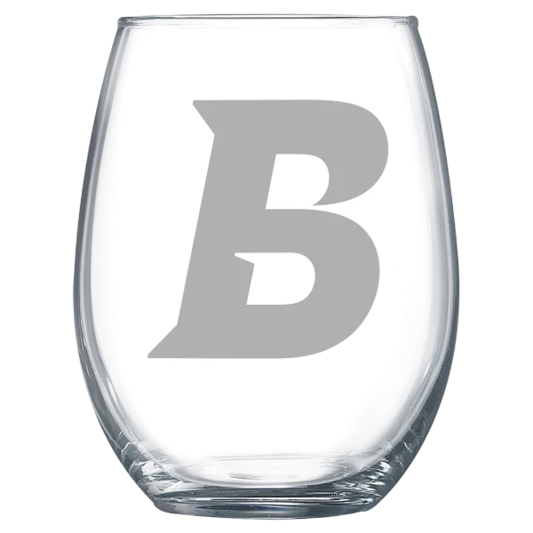 Brandeis University Polar Camel 15 oz. Stemless Wine Glass
