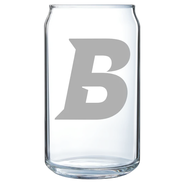 Brandeis University Polar Camel 16 oz. Can Glass