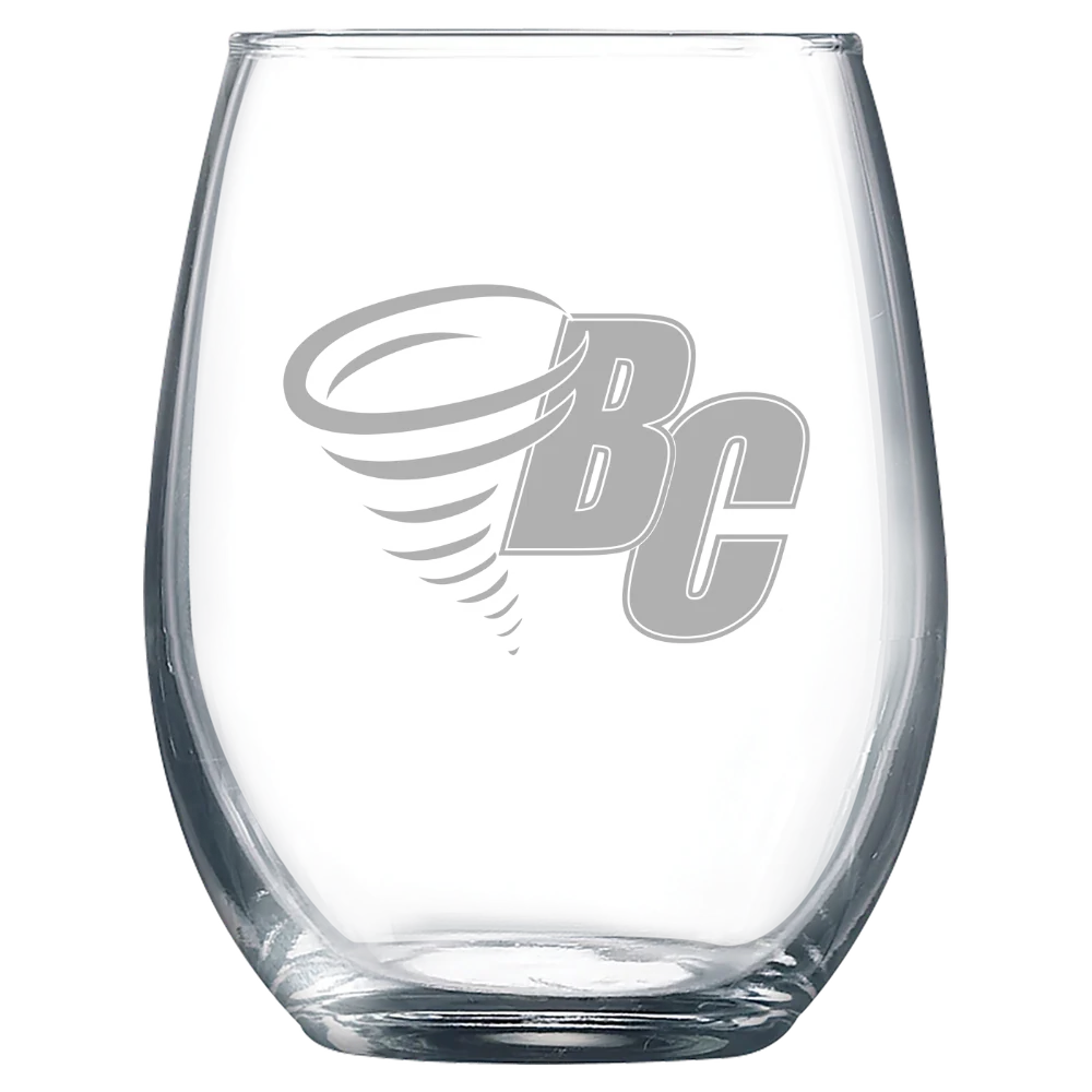 Brevard College Polar Camel 9 oz. Stemless Wine Glass