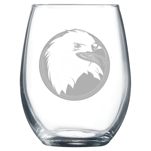Bridgewater College (Virginia) Polar Camel 9 oz. Stemless Wine Glass