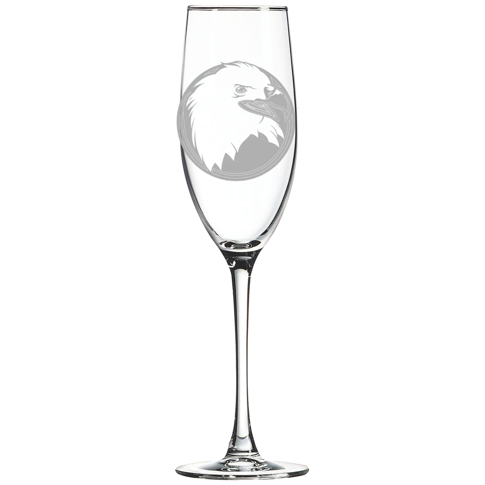 Bridgewater College (Virginia) Polar Camel 8 oz. Champagne Flute