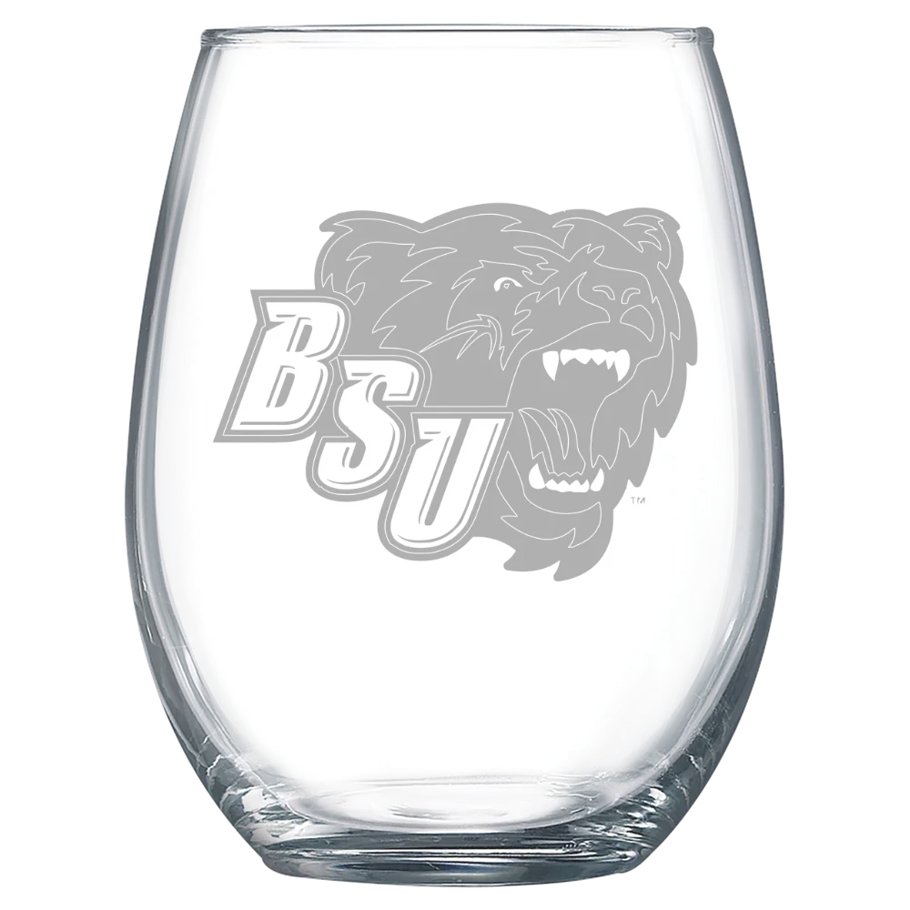 Bridgewater State University Polar Camel 15 oz. Stemless Wine Glass