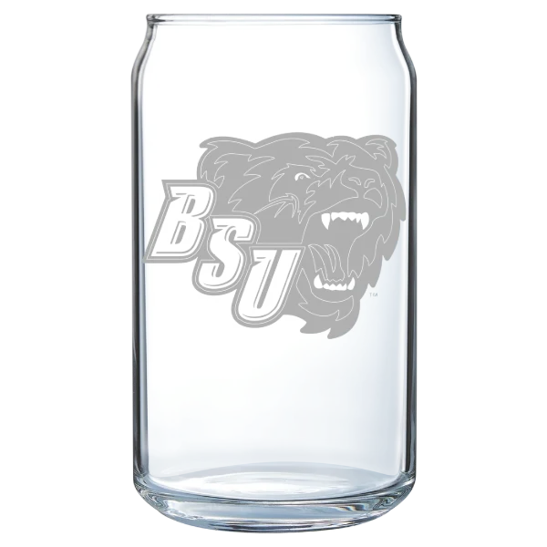 Bridgewater State University Polar Camel 16 oz. Can Glass