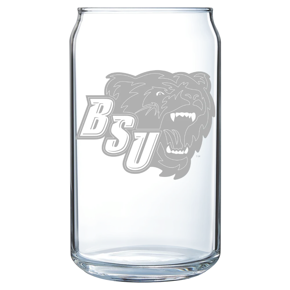 Bridgewater State University Polar Camel 16 oz. Can Glass