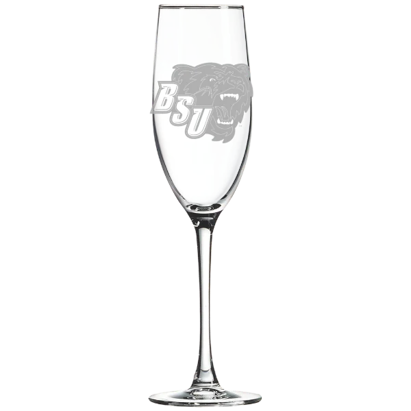 Bridgewater State University Polar Camel 8 oz. Champagne Flute