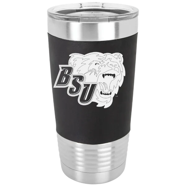 Bridgewater State University Polar Camel 20 oz. Silicone Grip Tumbler with Standard Lid