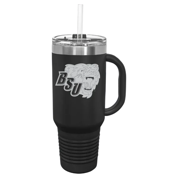Bridgewater State University Polar Camel 40 oz. Travel Mug with Snap Lid & Straw