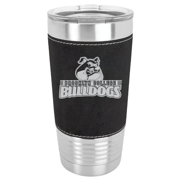 Brooklyn College Polar Camel 20 oz. Leatherette Grip Tumbler with Standard Lid