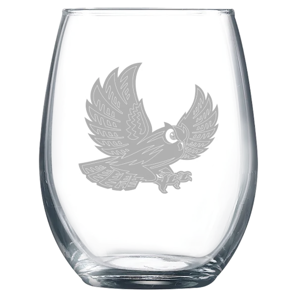 Bryn Mawr College Polar Camel 9 oz. Stemless Wine Glass