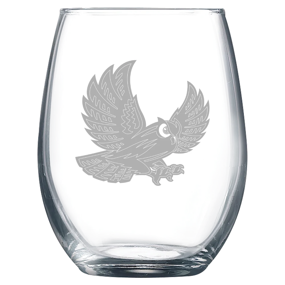 Bryn Mawr College Polar Camel 9 oz. Stemless Wine Glass