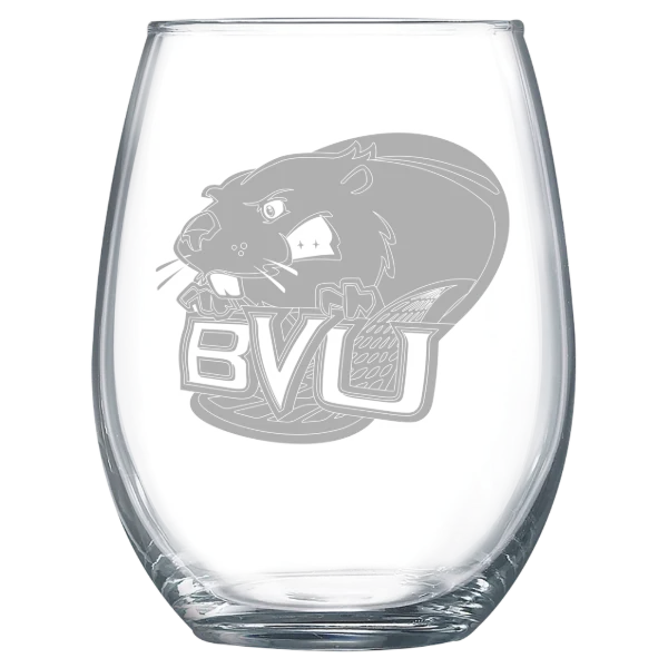 Buena Vista University Polar Camel 15 oz. Stemless Wine Glass