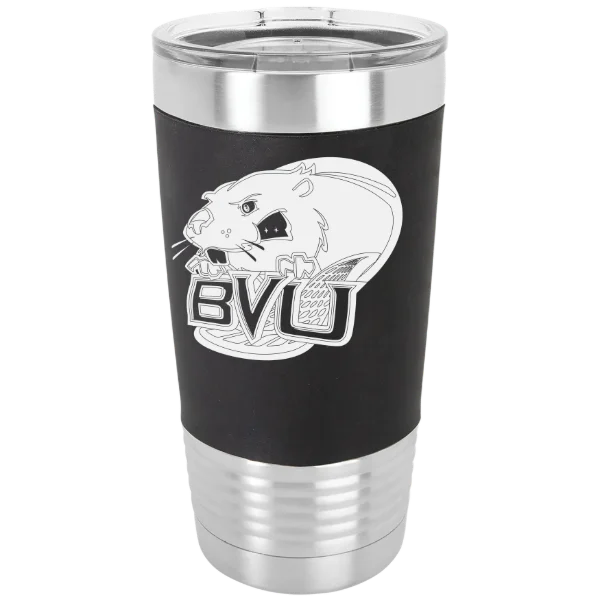 Buena Vista University Polar Camel 20 oz. Silicone Grip Tumbler with Standard Lid