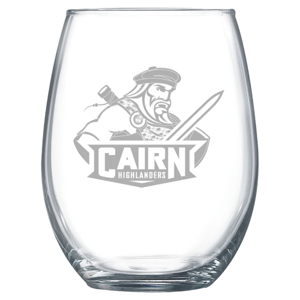 Cairn University Polar Camel 15 oz. Stemless Wine Glass