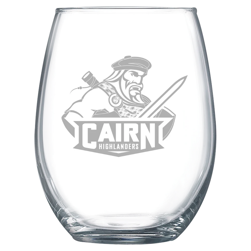 Cairn University Polar Camel 15 oz. Stemless Wine Glass