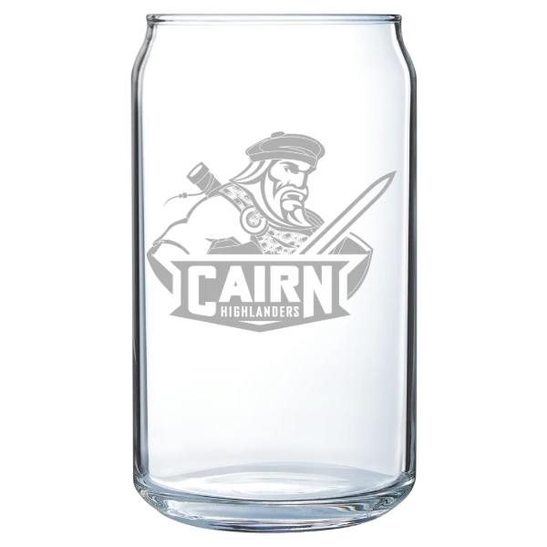 Cairn University Polar Camel 16 oz. Can Glass