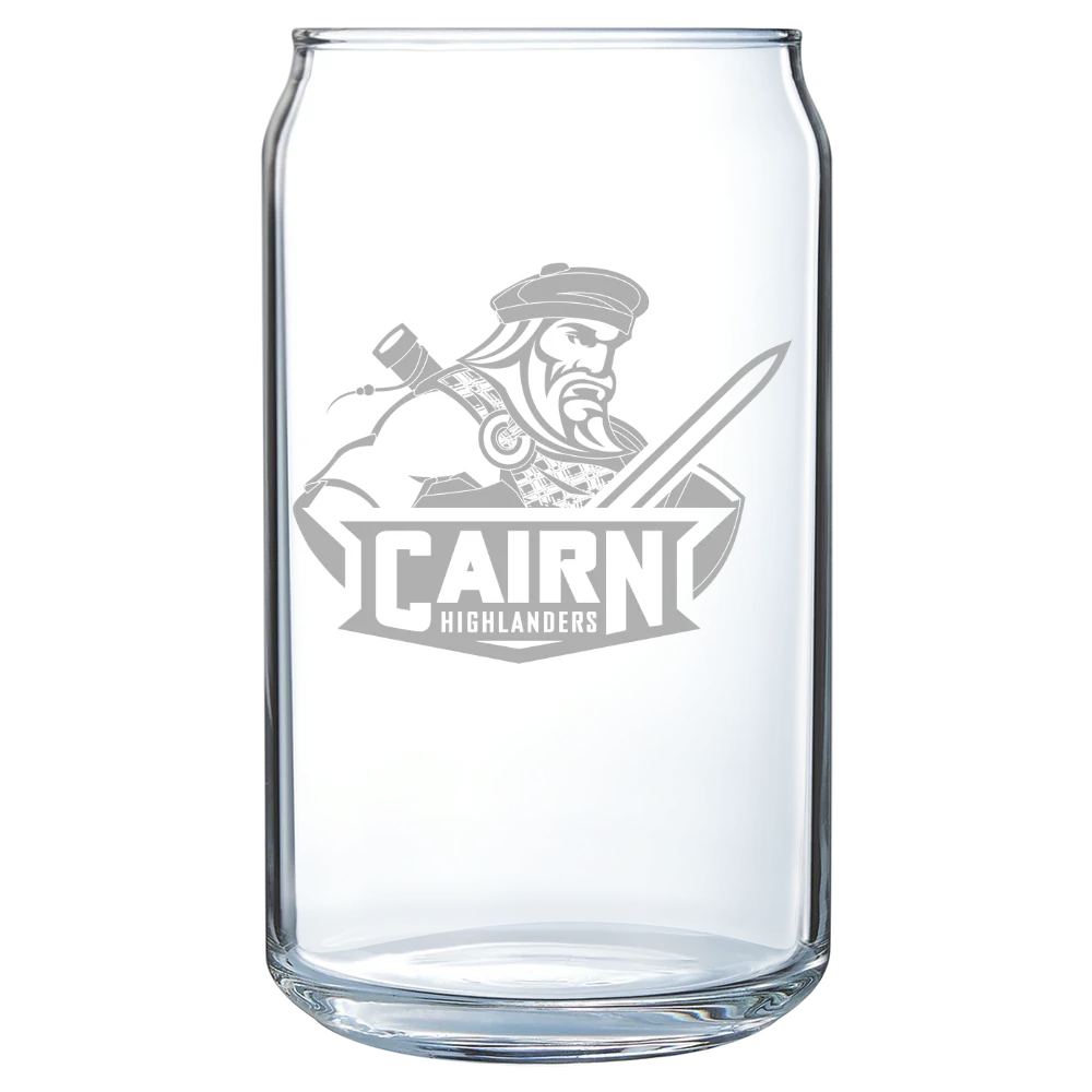Cairn University Polar Camel 16 oz. Can Glass