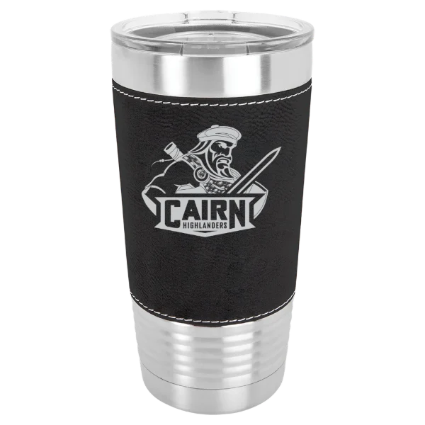 Cairn University Polar Camel 20 oz. Leatherette Grip Tumbler with Standard Lid