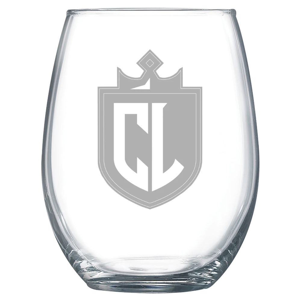 California Lutheran University Polar Camel 15 oz. Stemless Wine Glass