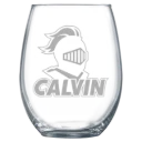 Calvin University Polar Camel 15 oz. Stemless Wine Glass