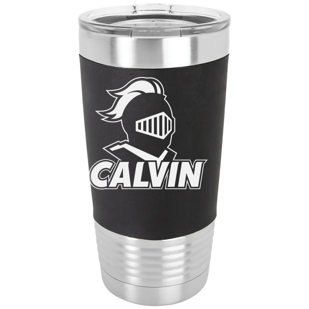 Calvin University Polar Camel 20 oz. Silicone Grip Tumbler with Standard Lid