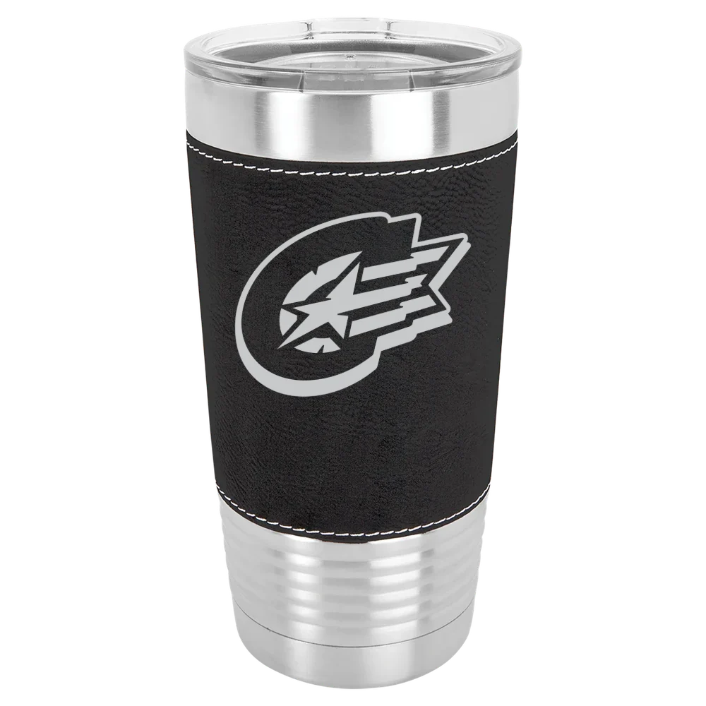Capital University Polar Camel 20 oz. Leatherette Grip Tumbler with Standard Lid