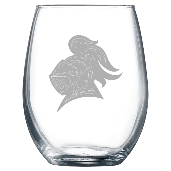 Carleton College Polar Camel 9 oz. Stemless Wine Glass