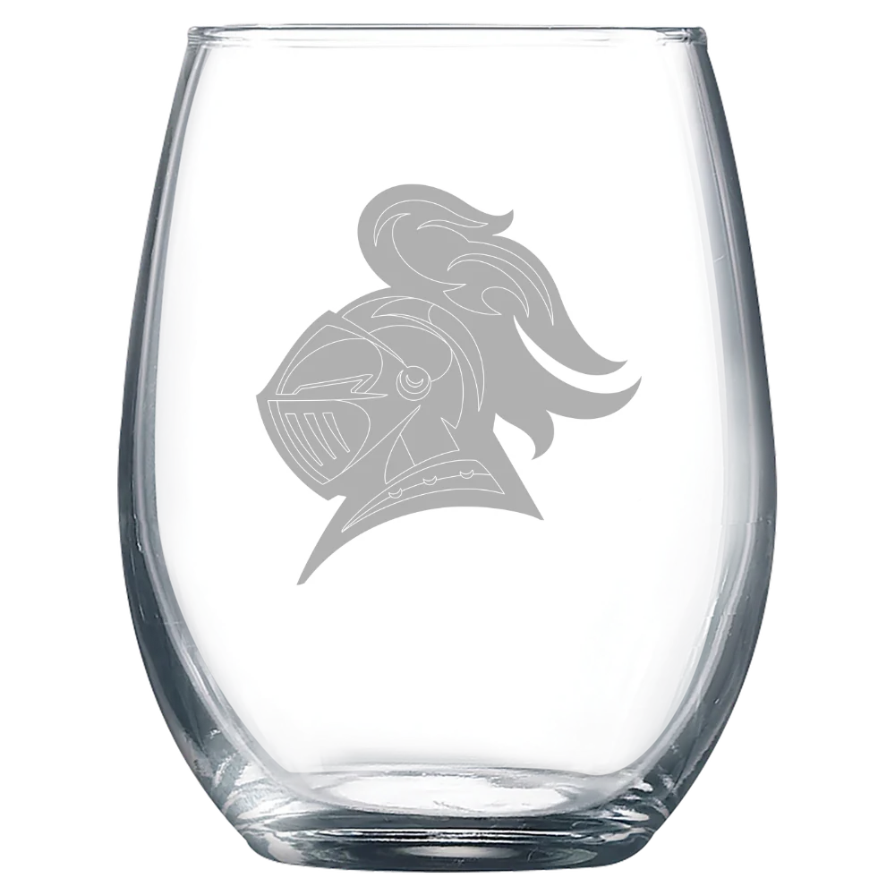 Carleton College Polar Camel 9 oz. Stemless Wine Glass
